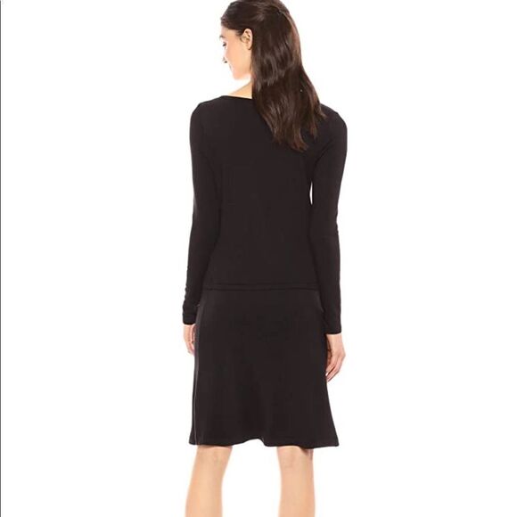 Daily Ritual Black Long Sleeve Drawstring Dress XS - Picture 2 of 9